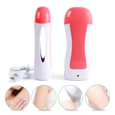 3 In 1 Depilatory Wax Heater Machine With Roll On Wax Refill And Waxing Strips