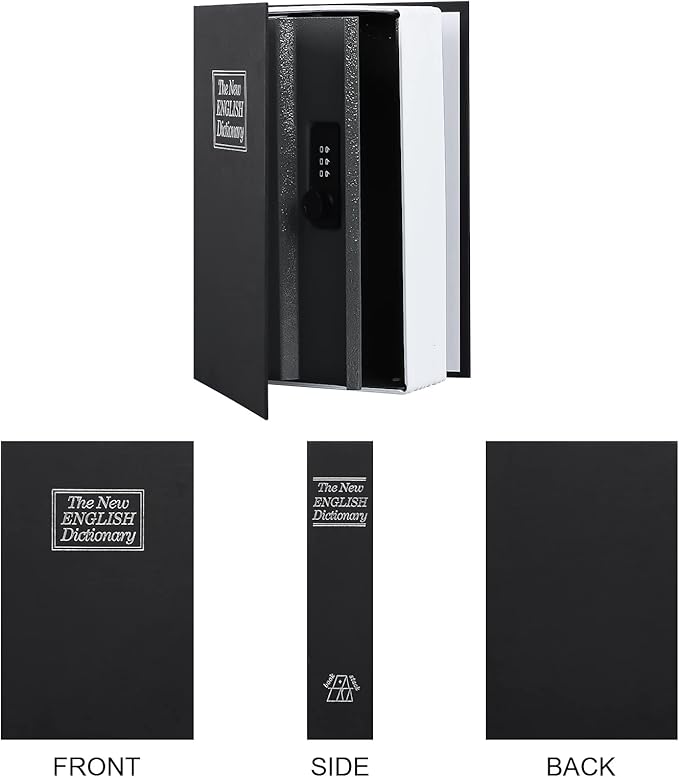 Hidden Book Safe With Lock