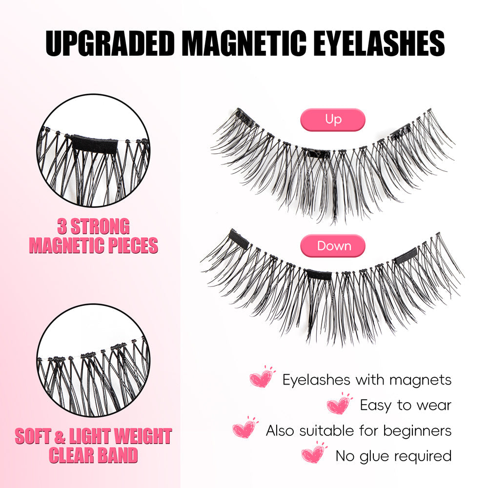 Magnetic Eyelashes Kit - Pack of 8