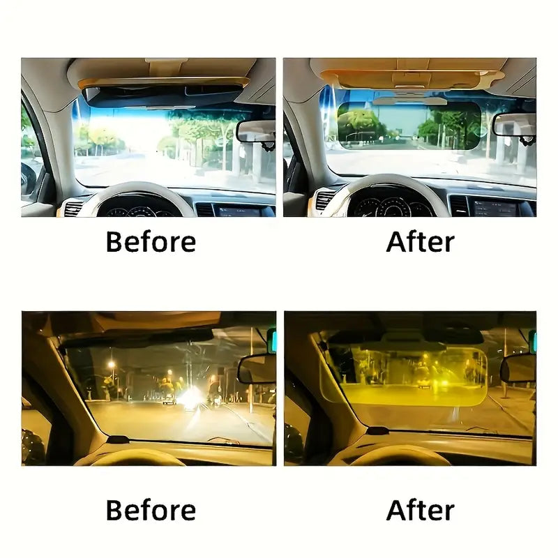 2 in 1 Anti Glare Sun Visor - Day & Night
