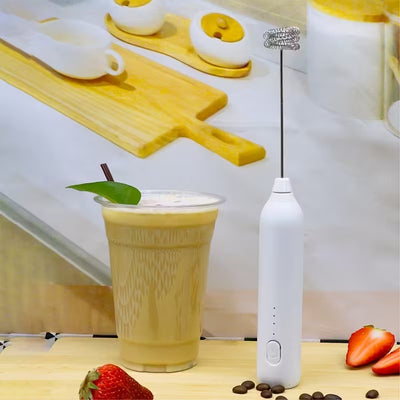 2 in 1  USB Rechargeable Electric Coffee Beater