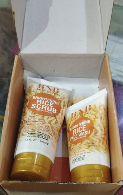 BNB Whitening Rice Extract Bright & Glow Kit
