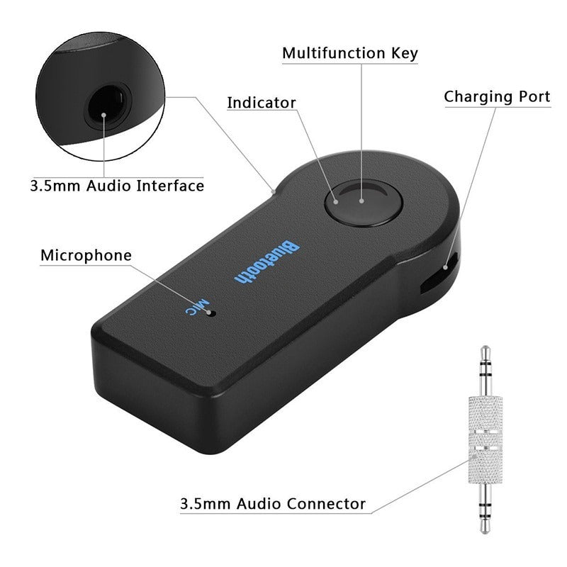 Portable Bluetooth AUX Connector