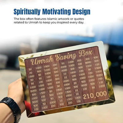 Umrah Saving Box - Wooden Islamic Money Box