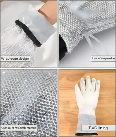 Durable Steel Wire Dishwashing Gloves